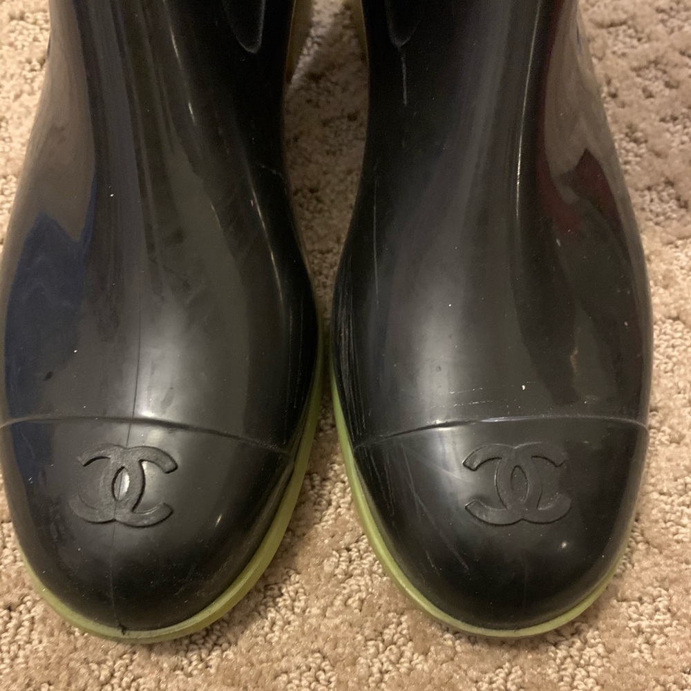 Chanel Rain Boots sz 10.5